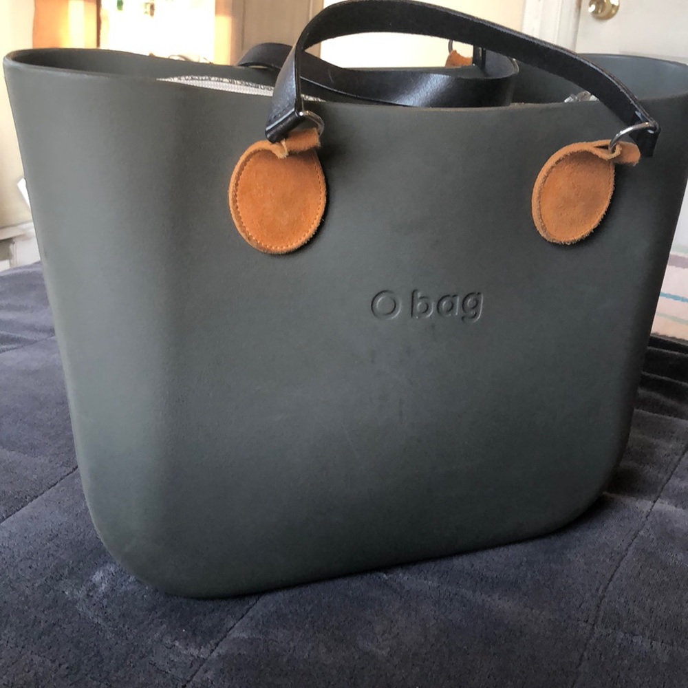 Custom dark gray O Bag shoulder bag